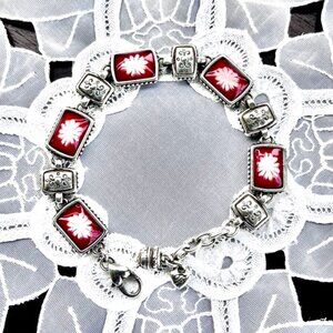 Brighton RETIRED Red Water Lily Bracelet